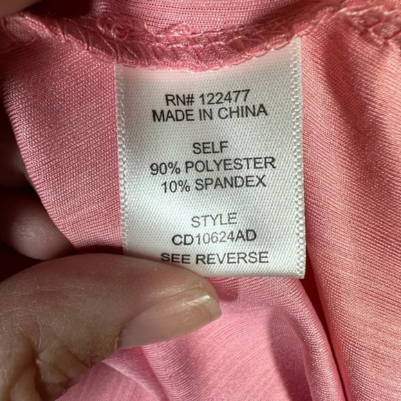 NSR LONG SLEEVE SHINNY  RIBBED TURTLENECK DRESS IN DUSTY PINK NWOT - Picture 6 of 8